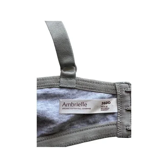 Ambrielle Holiday Decoration Wonderland Print Organic Cotton RacerBack Bra Multi - Picture 5 of 11